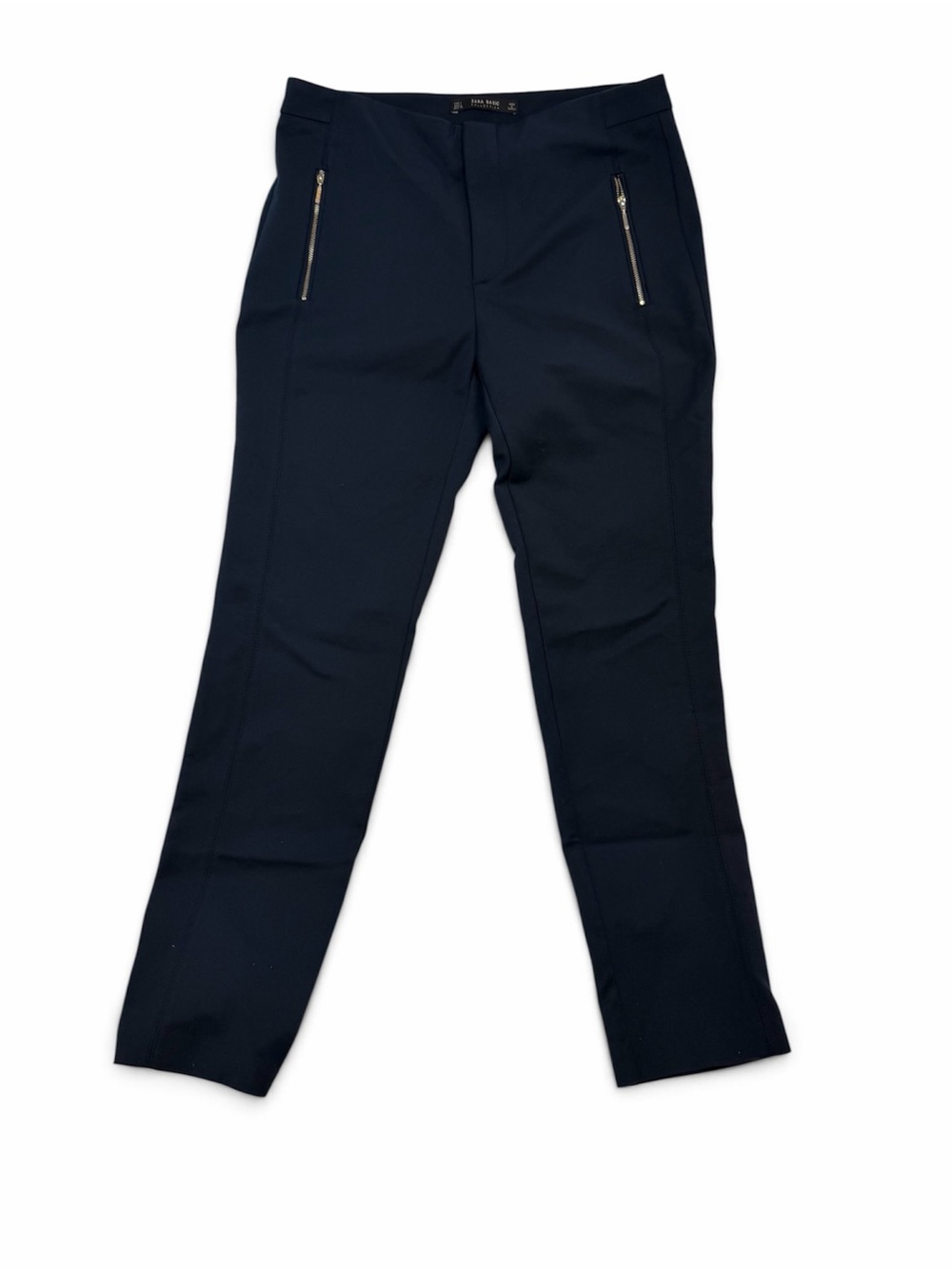 Zara women’s Navy Slim Dress Pants with Zip Pockets